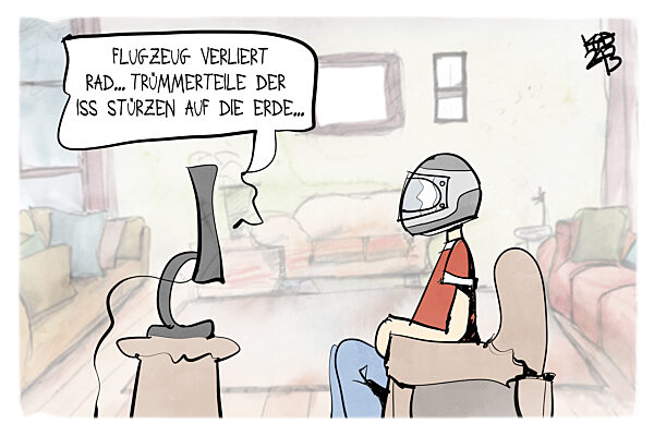 Warnung vor herabstuerzenden ISS-Truemmerteilen