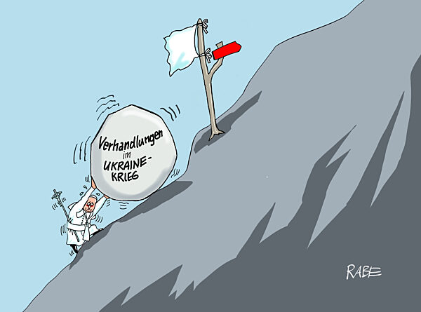 Papst rollt fuer Frieden