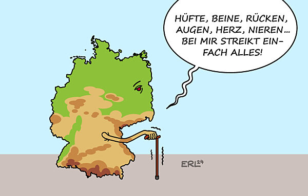 Deutschland geht am Stock