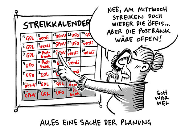 ver.di-Aufruf : Warnstreiks bei Postbank Arbeitskampf im Verkehrssektor