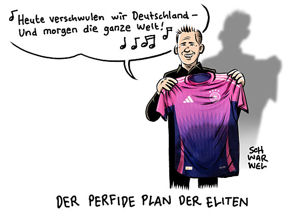 Neues EM-Trikot fuer Nationalmannschaft : DFB-Elf in pink und lila