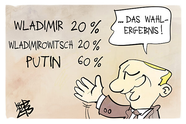 Putin praesentiert das Wahlergebnis