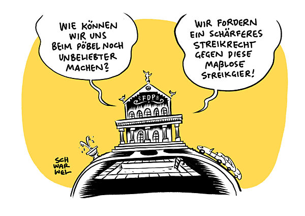 Ruf nach Verschaerfung : FDP ruettelt am Streikrecht
