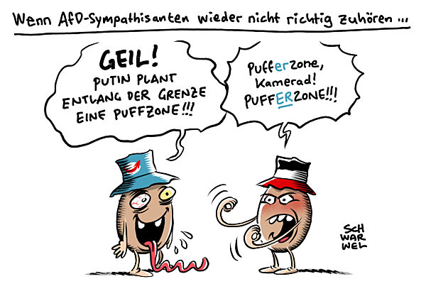 Krieg gegen die Ukraine : Putin plant Pufferzone