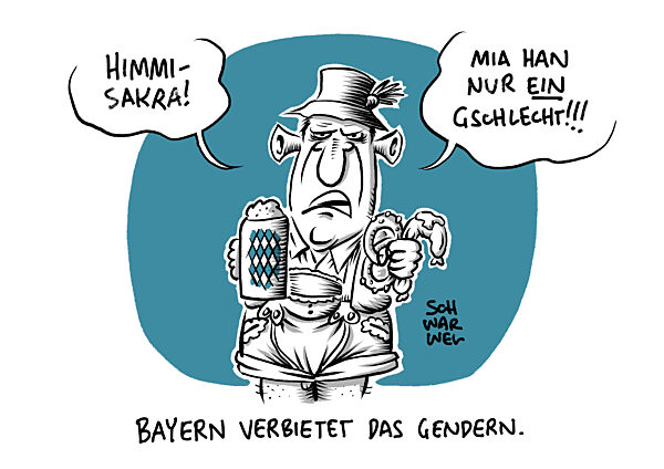 In Schulen und Behoerden : Bayern beschliesst Verbot von Gendersprache