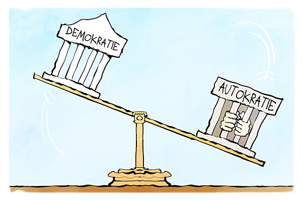 Demokratie vs. Autokratie