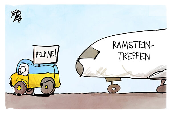 Die Unterstuetzer der Ukraine treffen sich in Ramstein