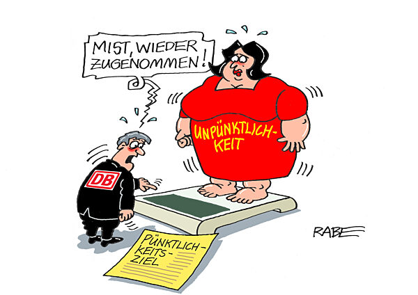 Unpuenktlichkeit bei der Bahn