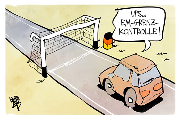 Verschaerfte Grenzkontrollen zur EM