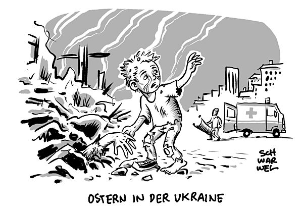 Russischer Terror zu Ostern : Ukraine meldet Stromausfaelle nach Angriffen