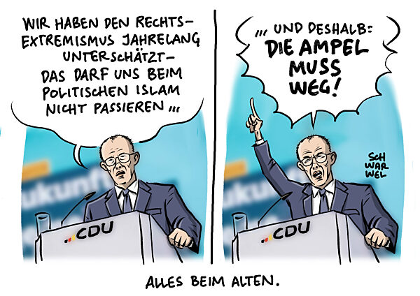 CDU-Parteitag : Merz mit knapp 90 Prozent wiedergewaehlt