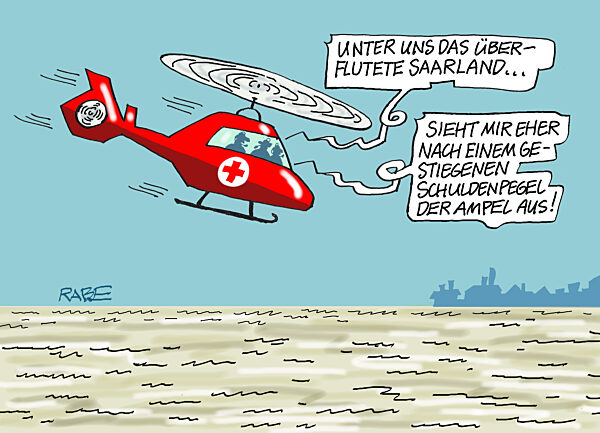 Pegelstand im Finanzministerium