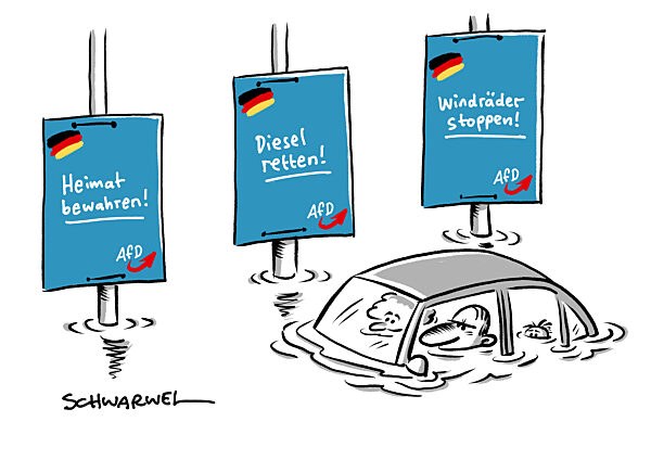 Gegen Klimaschutz und fuer Diesel : Das AfD-Programm zur Kommunalwahl