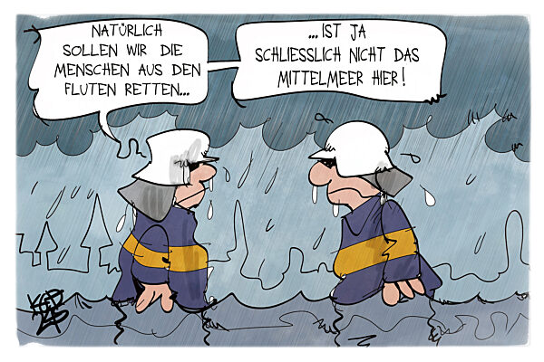 Rettung aus dem Hochwasser