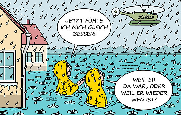 Scholz besucht Flutgebiete