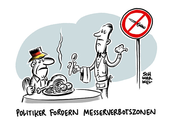 Toedliche Attacke von Mannheim : Politiker fordern Messerverbotszonen