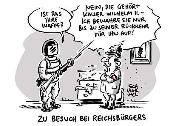 Umsturzplaene der Gruppe Reuss : Weitere Durchsuchungen bei Reichsbuergern