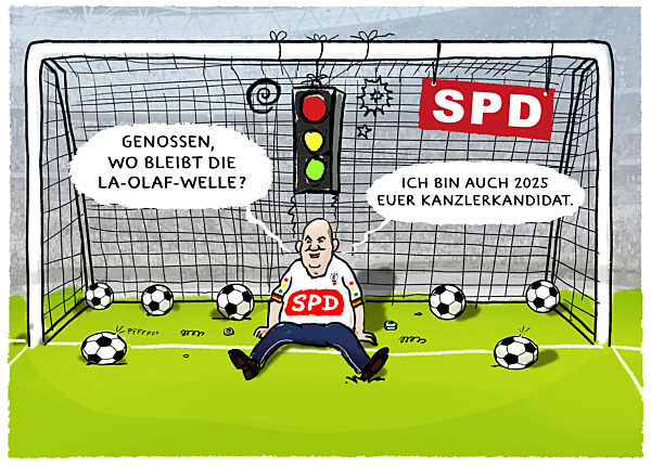 Scholz stellt sich wieder auf