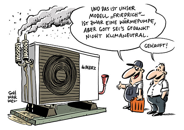 Waermepumpen : Merz CDU spricht sich ploetzlich fuer Waermewende aus