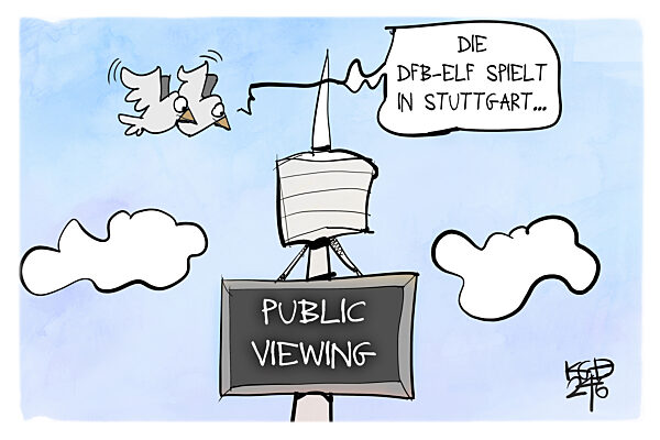 Stuttgart bereitet sich auf das deutsche EM-Spiel vor