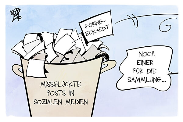 Missglueckte Posts in Sozialen Medien