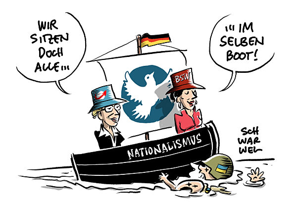 BSW AfD und der Krieg gegen die Ukraine : Die neue Friedensbewegung