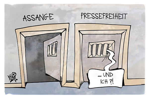 Assange geht die Pressefreiheit bleibt