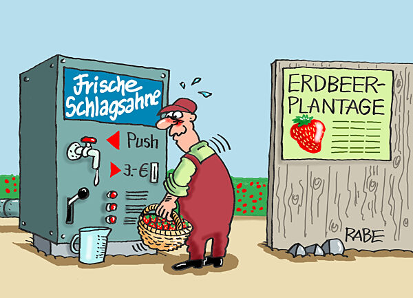 Erdbeeren mit Sahne