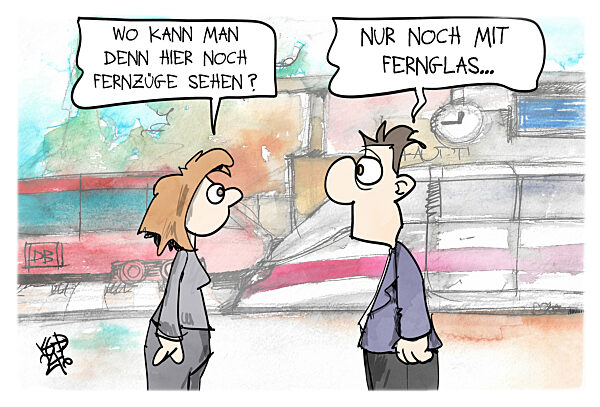 Das Angebot an Fernzuegen wird ausgeduennt