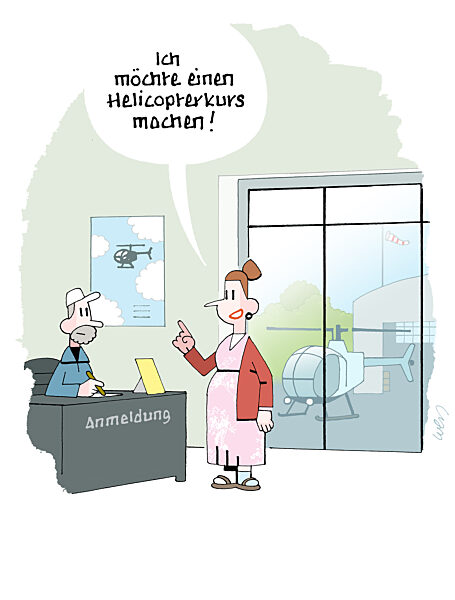 Helikopterkurs fuer Muetter