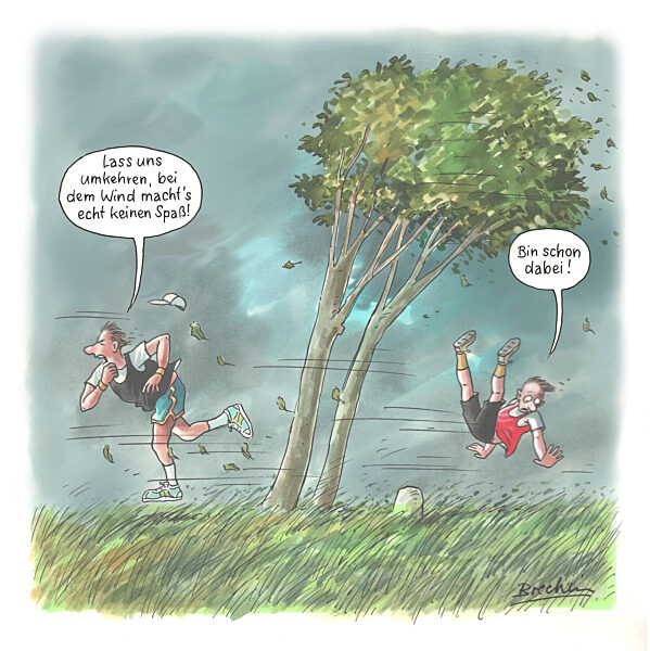 Ganz schoen Gegenwind