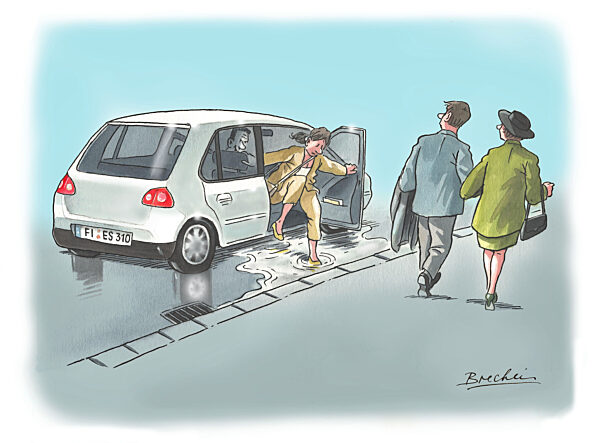 Die Spitze an Unhoeflichkeit