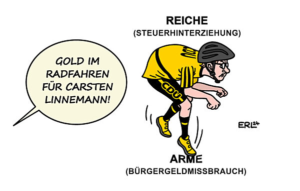 Nach oben buckeln nach unten treten