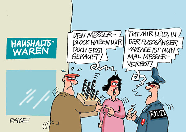 Gefaehrlicher Messerblock