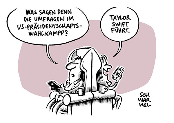 US-Praesidentschaftswahlkampf : Taylor Swift unterstuetzt Kamala Harris