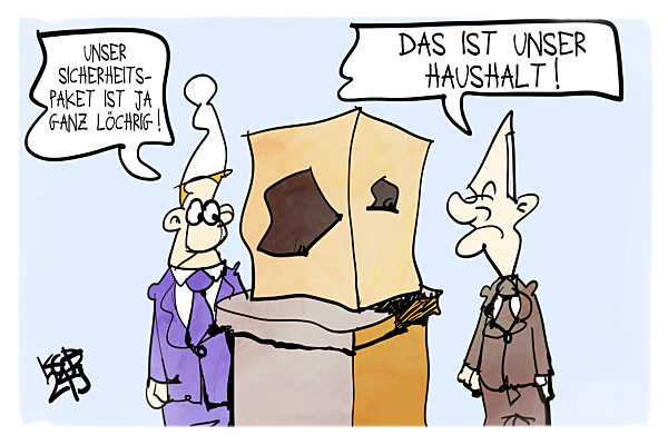 Der Bundestag beraet ueber ein Sicherheitspaket