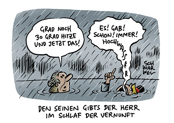 Extremwetter : Viel Regen und Hochwasser im Osten erwartet