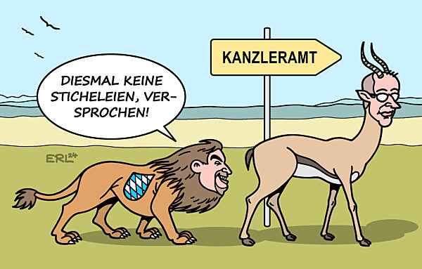 Gezaehmter bayrischer Loewe