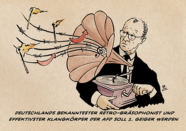 Der Braesophonist soll 1. Geiger werden