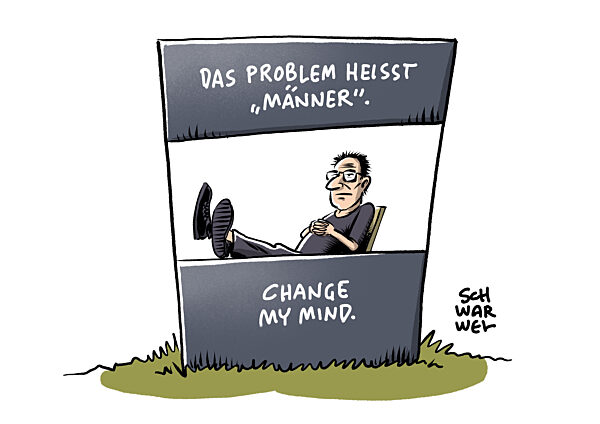 Fast alle grossen Probleme teilen eine Gemeinsamkeit : Maenner