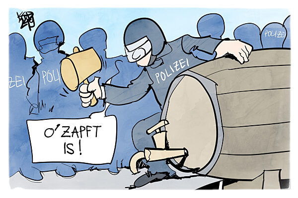 Sicherheitsmassnahmen auf dem Oktoberfest