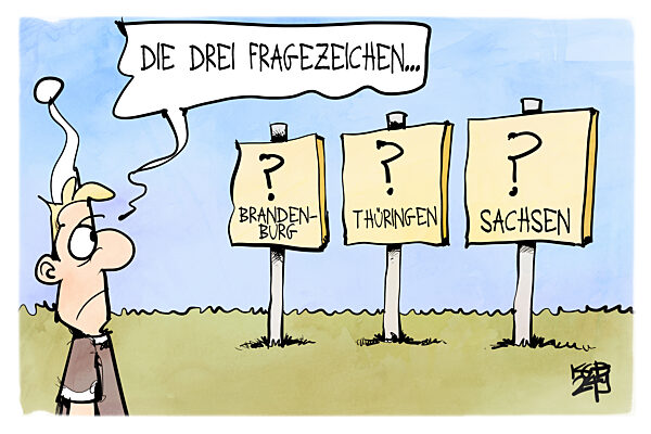 Drei Wahlen drei Fragezeichen