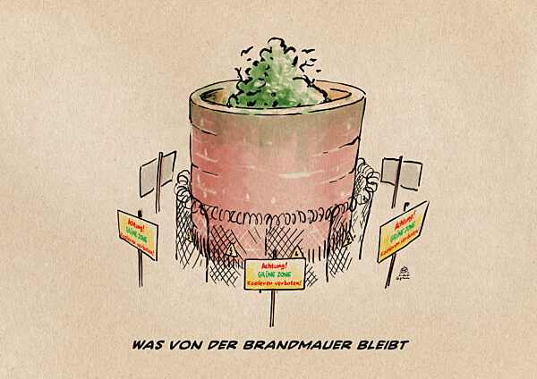 Die Brandmauer steht