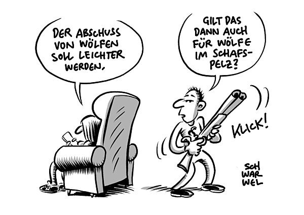 EU-Staaten bringen Abschwaechung von Wolfsschutz auf den Weg