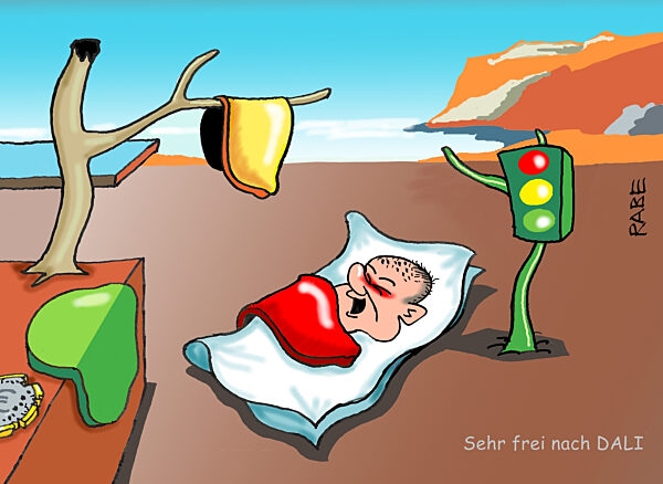 Ampel immer surrealer