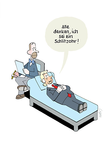 Schlitzohriger Politiker