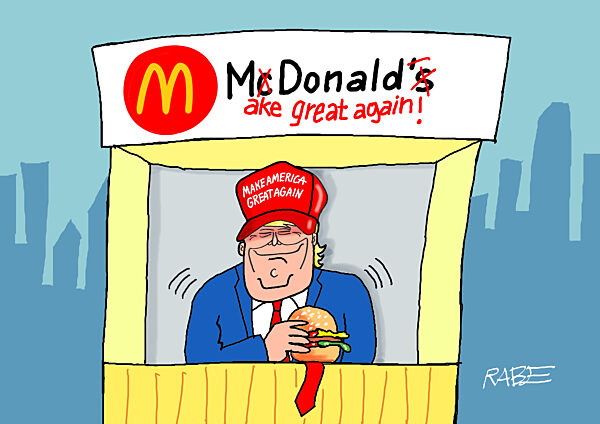 Trump bei McDonalds