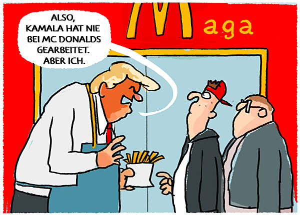 Neues vom Trumpwahlkampf Frittenfighting