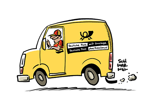 Erschuetternd : Post beklagt Rassismus gegen Mitarbeitende