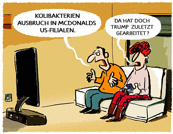 Verdorbenes Fast Food